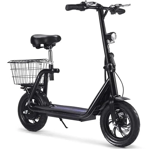 Electric Scooter : Electric Scooter Adult, E Scooter Long Range, Max Speed 25km / h, 350W Motor, Triple Braking System, Foldable and Portable