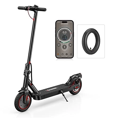 Electric Scooter : Electric Scooter Adult Fast 25 km / h, iScooter i9 Electric Scooter Foldable E Scooter with Suspension, Long Range 28km, 350W Motor, 8.5 Inch Pneumatic Tires Adult Electric Scooter Load 265lb