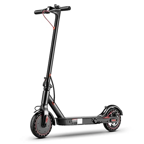 Electric Scooter : Electric Scooter Adult H7, 350W Motor Up to 25KM / H 25-30km Range, 8.5''Solid Tires Commute E Scooter Folding Scooters for teenagers with Rear Disc Brake