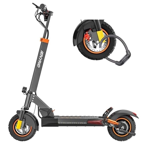 Electric Scooter : Electric Scooter Adult, iENYRID M4 Pro S+ E Scooter 50 km Long Range, 3 Speed Mode Adjustable, LCD Display Double Braking System, Foldable & Portable, Black