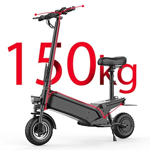 Electric Scooter : Electric Scooter Adults, 40KM Long-Range, 500w Motor, E-Scooter with LCD-display, Convenient and Fast Commuting, Max Speed 55km / h, with 11 Inch Vacuum Tire, black