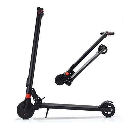 Electric Scooter : Electric Scooter Adults, Easy-Folding Easy Carry Design, Powerful 280W Motor 6.5" Tire, Ultra Lightweight about 9kg Scooter, Commuter Street Push Scooter, Supports 100kg Weight, with LED Display