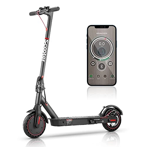 Electric Scooter : Electric Scooter Adults Fast 25km / h, iScooter i9 Portable E Scooter with APP Control, 25km Long Range, 350W Motor, 8.5'' Maintenance Free Tires, Max Load 264 lbs Electric Scooters for Adults & Teens