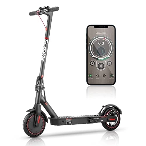 Electric Scooter : Electric Scooter Adults Fast 25km / h, iScooter i9 Portable E Scooter with APP Control, 28km Long Range, 350W Motor, 8.5'' Maintenance Free Tires, Max Load 264 lbs Electric Scooters for Adults & Teens