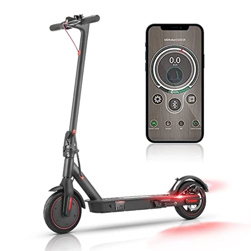 Electric Scooter : Electric Scooter Adults, isinwheel i9 Portable E Scooter with App Control, 25km Long Range, 350W Motor, Fast 25km / h, 8.5-inch Solid Tires Electric Scooters for Adults & Teen Max Load 264 lbs