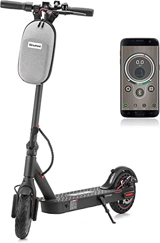 Electric Scooter : Electric Scooter Adults, isinwheel i9 Portable E Scooter with App Control, 25km Long Range, 350W Motor, Fast 25km / h, 8.5-inch Solid Tires Electric Scooters for Adults & Teen Max Load 264 lbs (i9)