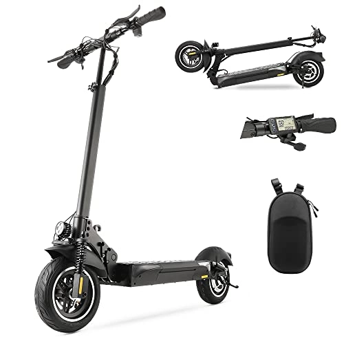 Electric Scooter : Electric Scooter Adults, iX4 Foldable Electric Scooter Adults, Fast E-Scooter, 500W Motor, 40 km Long Range, Double Turn Lights, 10'' Off-road Tires, 13Ah Li-Ion Battery, Electric Scooter for Adults