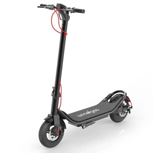 Electric Scooter : Electric Scooter Adults, Windgoo M20 350W E Scooter Max Speed 15.5mph, Long Range 22KM, 10" Foldable Electric Scooter, 25km / h 3 Speed Mode, 36V / 6Ah, Portable, Super Gifts
