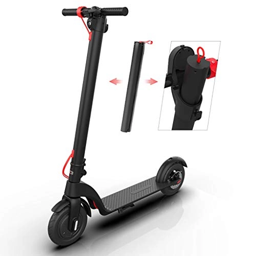 Electric Scooter : Electric Scooter Adults, with 8.5 Inch Solid Tire, 350W Powerful Motors, 20KM Long Range, E-Scooter Portable Design, Max Load 100KG Commuting Motorized Scooter, with LED Display