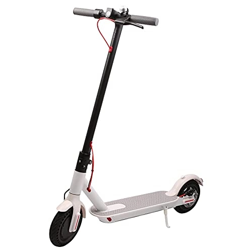 Electric Scooter : Electric Scooter Aluminum Alloy Scooter Adult City Travel 15 to 18 mph, Endurance 18 to 25 Miles Tool Mini Electric Pedal 36V 350W Folding Electric Scooter White
