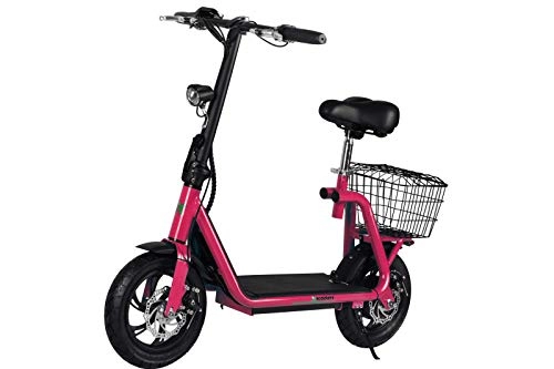 Electric Scooter : Electric Scooter Battery 12ah Lithium Foldable 36v 350w Max Speed 25km / h with basket for Teens and Adult.