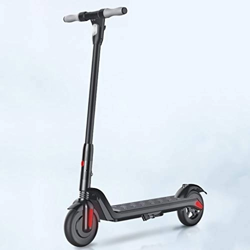 Electric Scooter : Electric Scooter, Double Brake, Battery Detachable, 8 Inch Explosion-proof Tire, One-button Folding, Three-speed, LED Lighting, Folding Handle Portable Scooter (Size : 40-50km)