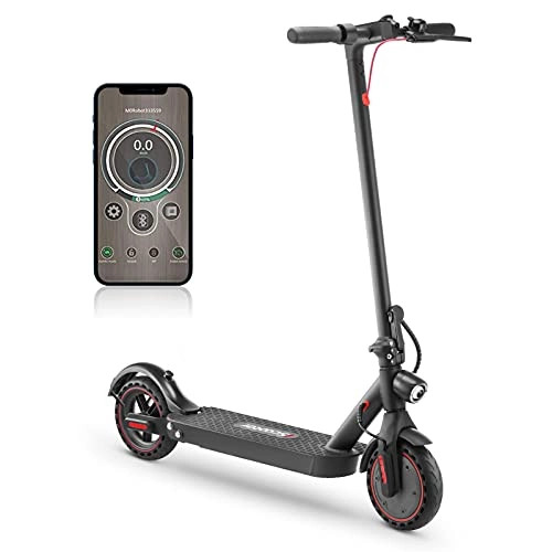 Electric Scooter : Electric Scooter, E-Scooter 350W Motor 30km, Dual Suspension, 8.5 Inch Honeycomb Tires, APP Control Foldable Electric Scooter for Adults Load 265lb