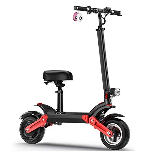 Electric Scooter : Electric Scooter Foldable For Adults LCD Screen Up To 65 KM Range Electric E Scooter Ride 500w Motor Easy To Carry Black