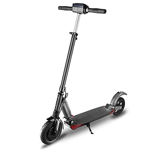 Electric Scooter : Electric Scooter Foldable, Max Speed 25Km / h, 8" Tires, 3 Speed Modes, Led Light, Waterproof & Large Lcd Screen, Adjustable Height, Portable Folding Fast, for Adults and Teenagers