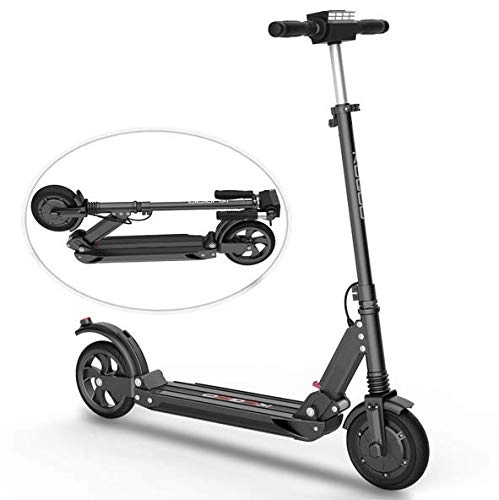 Electric Scooter : Electric Scooter, Folding E Scooter 350W Motor, 18Miles Long-Range, 3 Speed Modes, Foldable & Height Adjustable 8 Inch Solid Tire E-Scooter