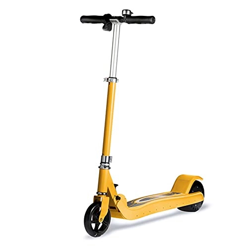 Electric Scooter : Electric Scooter Folding Scooter Maximum Load of 80 Kg Bluetooth Audio LCD Display Screen E-Scooter Commuter Electric Scooter for Adults, Yellow