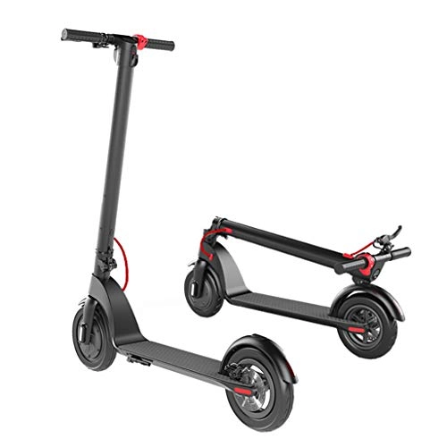 Electric Scooter : Electric Scooter for Adult, 350W Motor, 36V Rechargeable Battery Foldable E Scooter, Max Speed 25km / h, with LED Display, 8.5 Inch Solid Tire, Kick Scooter for Teens, Max Load 100kg