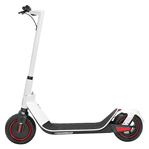 Electric Scooter : Electric Scooter for Adult Child Kugoo G-MAX , Folding Scooter 500W Motor, 10.4 Ah Battery, 35km / h Top Speed, 32km Autonomous, 10 Inch Tires, HD LED Display (white)
