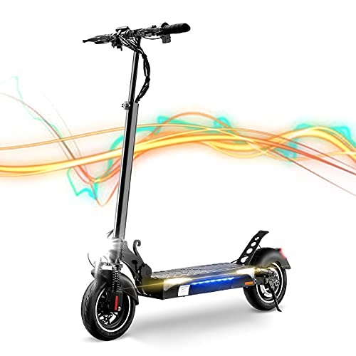 Electric Scooter : Electric Scooter for Adult, iScooter iX4 Electric Scooter Adult 40km Extra-Long Range, 10'' Off-road Tires, 500W Motor, 13Ah Battery, Double Turn Lights, Height Adjust Folding E-Scooter for Adult