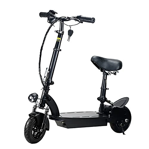Electric Scooter : Electric Scooter for Adult & Ladies, Scooters Powerful 350w Motor Pedal Electric Scooter Commuter Scooter, Non-inflatable Explosion-proof Tire Scooter 25 Mph City Electric Scooters, 36V6A