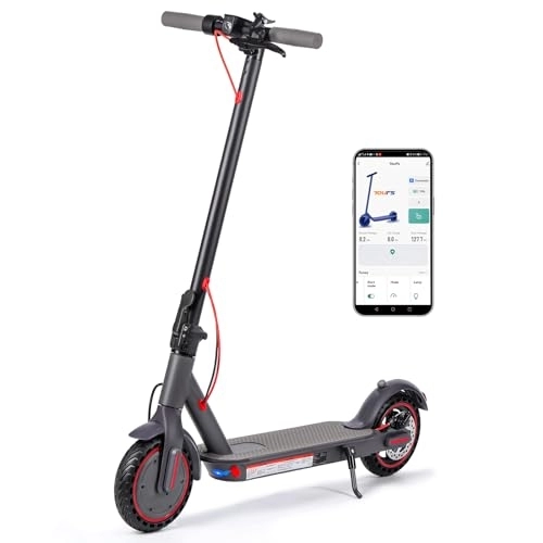 Electric Scooter : Electric Scooter for Adults, Folding Sports Scooter, Double Braking Electric Scooters for Travelers, 8.5" Tires Electric Scooter for Adults