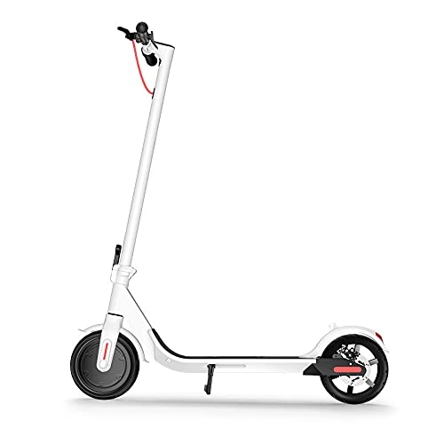 Electric Scooter : Electric Scooter for Adults M365 500 W 25 km / h 30 km (White-Without Battery)