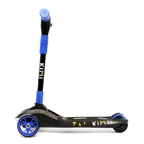 Electric Scooter : Electric Scooter for Kids Kimi ICON Ages 3-9 with LED Lights Foldable Boys Girls Electric Scooter for Teens 2022 Design 5 60W 22.2V 2.5Ah (Blue)