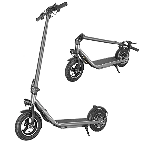 Electric Scooter : Electric Scooter for Teens Adults 350W Powerful Motor Max Speed 25 kph 36V 7.8Ah Battery 10-inch Pneumatic Tire Up to 30km Long-Range Folding E-Scooter for Commute and Trip