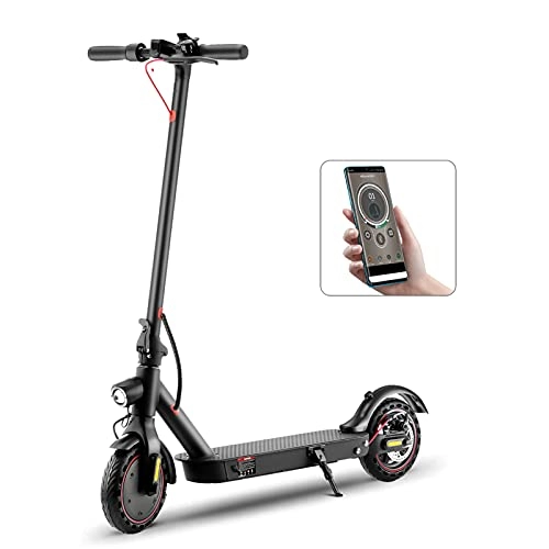 Electric Scooter : Electric Scooter, iScooter i9pro E-Scooter 350W Motor 30km, Dual Suspension, 8.5 Inch Honeycomb Tires, APP Control Foldable Electric Scooter for Adults Load 265lb
