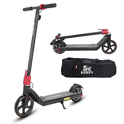 Electric Scooter : Electric Scooter Kids, Teens Foldable E-Scooter for Kids 21.6V 4Ah Lithium Battery, 3 Adjustable Speed Modes, Max Speed 15 km / h, Up to 65KG, Kugoo Kirin Mini2 (Black)