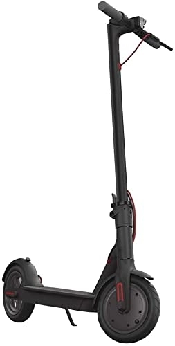 Electric Scooter : Electric Scooter, Portable Foldable Smart 350W Electric Scooter With LED Lights, 25km / h Top Speed, Load 150kg, For Adults / Teens (Color : Black)