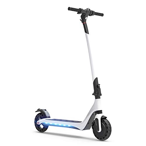 Electric Scooter : Electric Scooter, Powerful 350W Motor, 25Km Long-Range Battery, Up to 18Km / h, 8 Inches Solid Tire, With Display And LED Indicator Light, Portable Folding Design Commuting Motorized Scooter