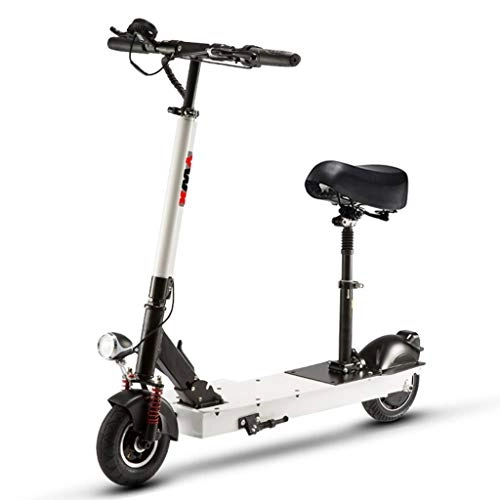 Electric Scooter : Electric Scooters Adult Foldable, 150 Kg Max Load Lithium Battery36v, 1000w Rear Wheel Single Motor Drive With Led Light And Hd Display, 50km Range