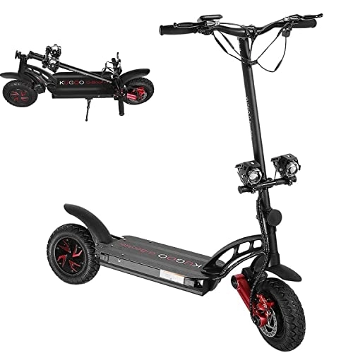 Electric Scooter : Electric Scooters Adult, Folding Electric Scooter Dual Motor E-Scooter 10" Tires Offroad Scooter 50 Miles Long Range Electric Mopeds for Adults with Physical Brakes, Smart-Do LED Display