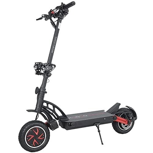Electric Scooter : Electric Scooters Adult KUGOO G-booster Folding Scooters Fast Commuter E-Scooter Max Range 80km 48V 23Ah Lithium Battery 3 Speed Mode
