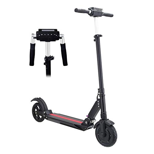 Electric Scooter : Electric Scooters Adult, With Foldable handle, with LED Display, Powerful 250W Motor 8" Solid Tire, 20 km Long-Range Battery, Easy to Carry Light Weight