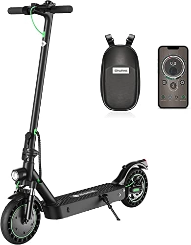 Electric Scooter : Electric Scooters Adults Fast, Max Adult E-Scooter 500W Motor, 35 km Long Range, 10'' Maintenance-Free Tires, Smartphone APP Control Foldable Electric Scooters for Adults & Teens