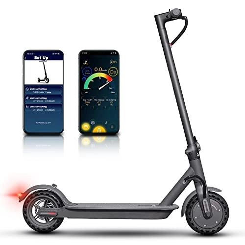Electric Scooter : Electric Scooters Adults, Folding E Scooters with 8.5" Honeycomb Explosion-Proof Tire and APP Control