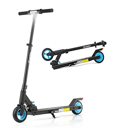 Electric Scooter : Electric Scooters for Kids & Teens ik5 , Height Adjustable, Double Brake , Max Speed 15.5mph , Lightweight Safe E-Scooter with Led Light 6" Tire Kick Scooter Gift for Boy / Girls
