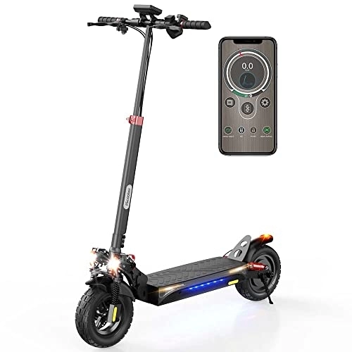 Electric Scooter : Electric Scooters, iScooter ix4 Electric Scooter Adults, APP Control, 48V 15Ah Fast E-Scooter, 45 km Long Range, Double Turn Lights, 10'' Off-road Tires