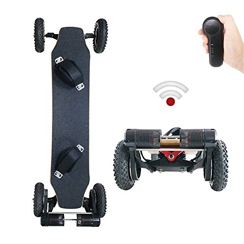Electric Scooter : Electric Skateboard, Electronic Longboard 1650W*2 motor +11000mAh large capacity lithium battery, continuous mileage of 25km, the highest speed can reach 38km / h off-road scooter.