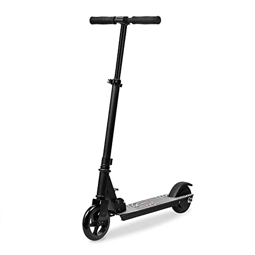 Electric Scooter : Enjoybot Children's Electric Scooter, 5'' PU wheels, 3 heights adjustable handlebar light and foldable electric scooter, maximum speed 4-6 km / h