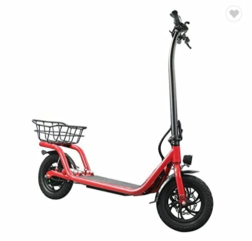 Electric Scooter : Eswing 350w / 36v Lightweight Folding Two Wheel Electric Kick Scooter With Basket