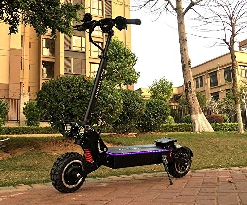 Electric Scooter : FLJ 7000w / 72v Two Wheel 11in. Folding Off Road Electric Scooter FAST