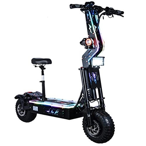 Electric Scooter : FLJ Scooter E2 8000W Panasonic 72v 45ah 14 Inch Electric Scooter