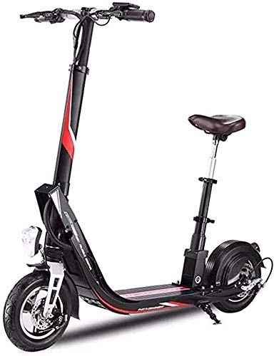 Electric Scooter : Foldable Electric Scooter, 400W Brushless Motor, 10, Air Filled Tires, Top Speed 25 Km / H, with Lighting And Display, Suitable for Adults And Adolescents, 35km