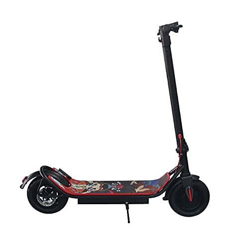 Electric Scooter : Foldable Wooden Board Electric Scooter for Adult, 350w Motor Pedal Folding Electric Scooter, Electric Scooter Two-wheeled Mini Car Folding 10-inch Tire Pedal Electric Scooter, 10AH 30KM