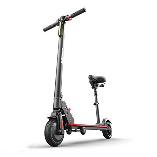 Electric Scooter : Folding Electric Scooter, Two-wheeled Adult Scooter, 7-inch Explosion-proof Tire, Double Shock Absorption, Fast Folding, LED Instrument, Climbing 10-20° (Color : Endurance 15-20 km)