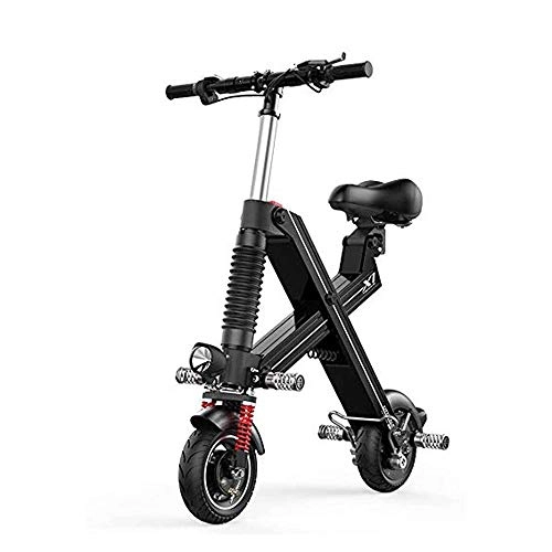 Electric Scooter : FUJGYLGL Adult Electric Scooter, Small Body, Foldable, Strong Load Carrying Capacity, Powered by Lithium Battery, Aluminum Alloy Body, Easy to Carry